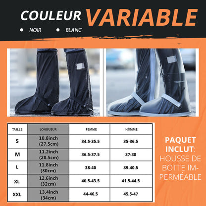 Housse longue et imperméable des chaussures