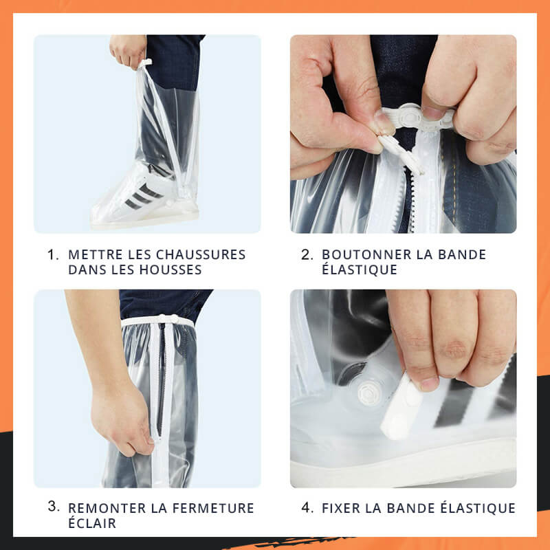 Housse longue et imperméable des chaussures